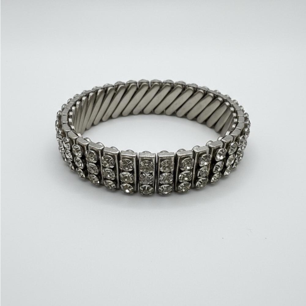 Vintage Sterling silver bracelet CZ - Picture 3 of 7